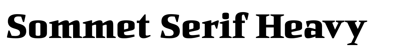 Sommet Serif Heavy